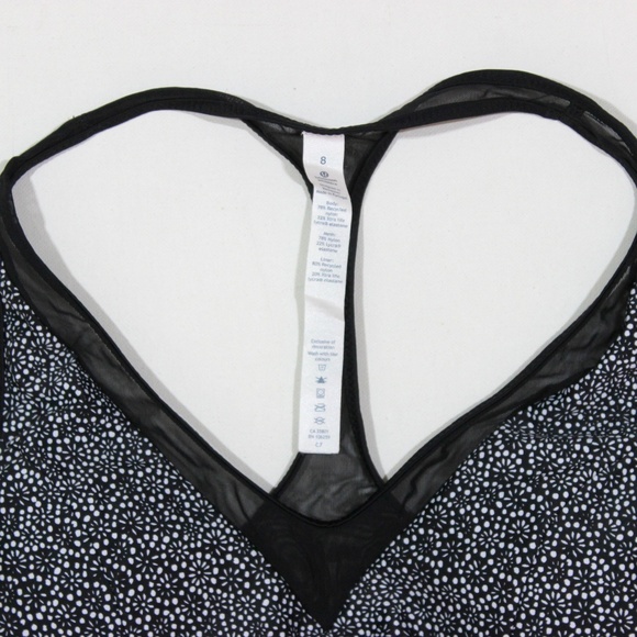 Lululemon Bra Racer Back Training Top Black White - Picture 2 of 5